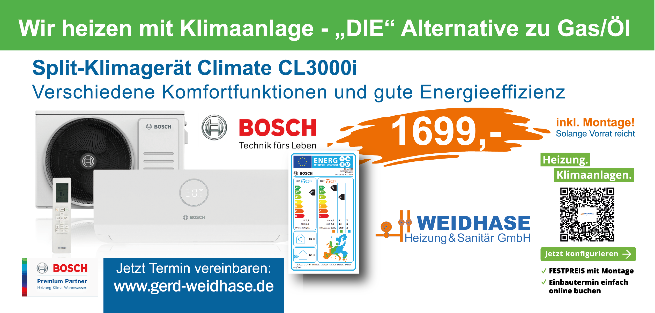 Wir heizen mit Klimaanlage - "DIE" Alternative zu Gas/Öl - Gerd Weidhase Heizung & Sanitär